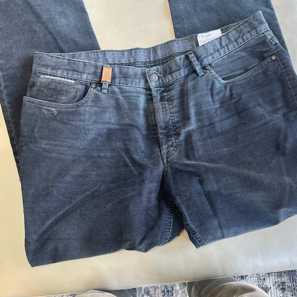 Hiltl Black Corduroy Pants.  Size 38